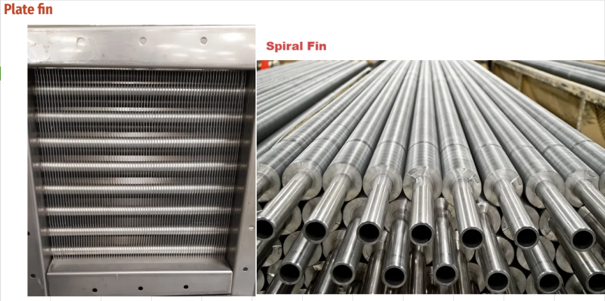 Plitə və Spiral Fin İstilik dəyişdiriciləri Arasındakı Fərqlər